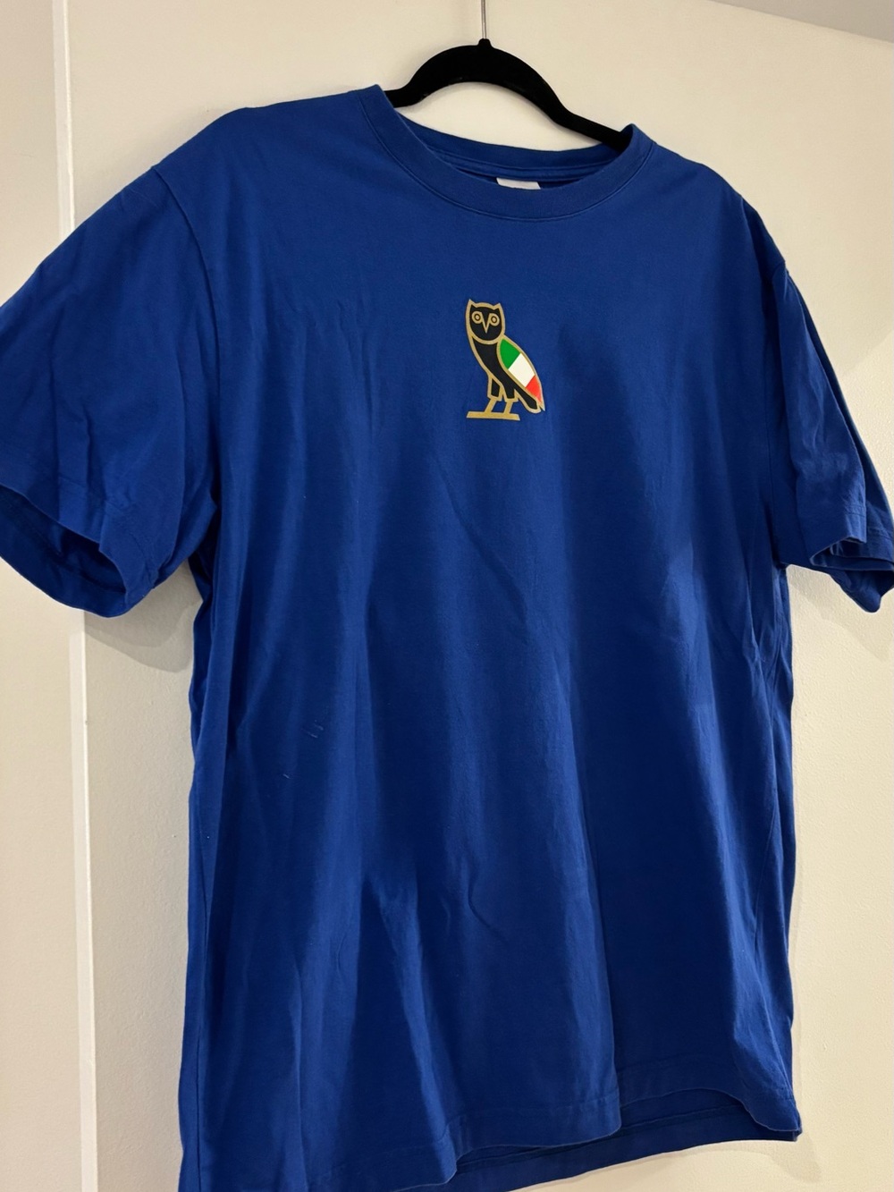 OVO (October's Very Own) Royal Blue Italy Owl T-Shirt